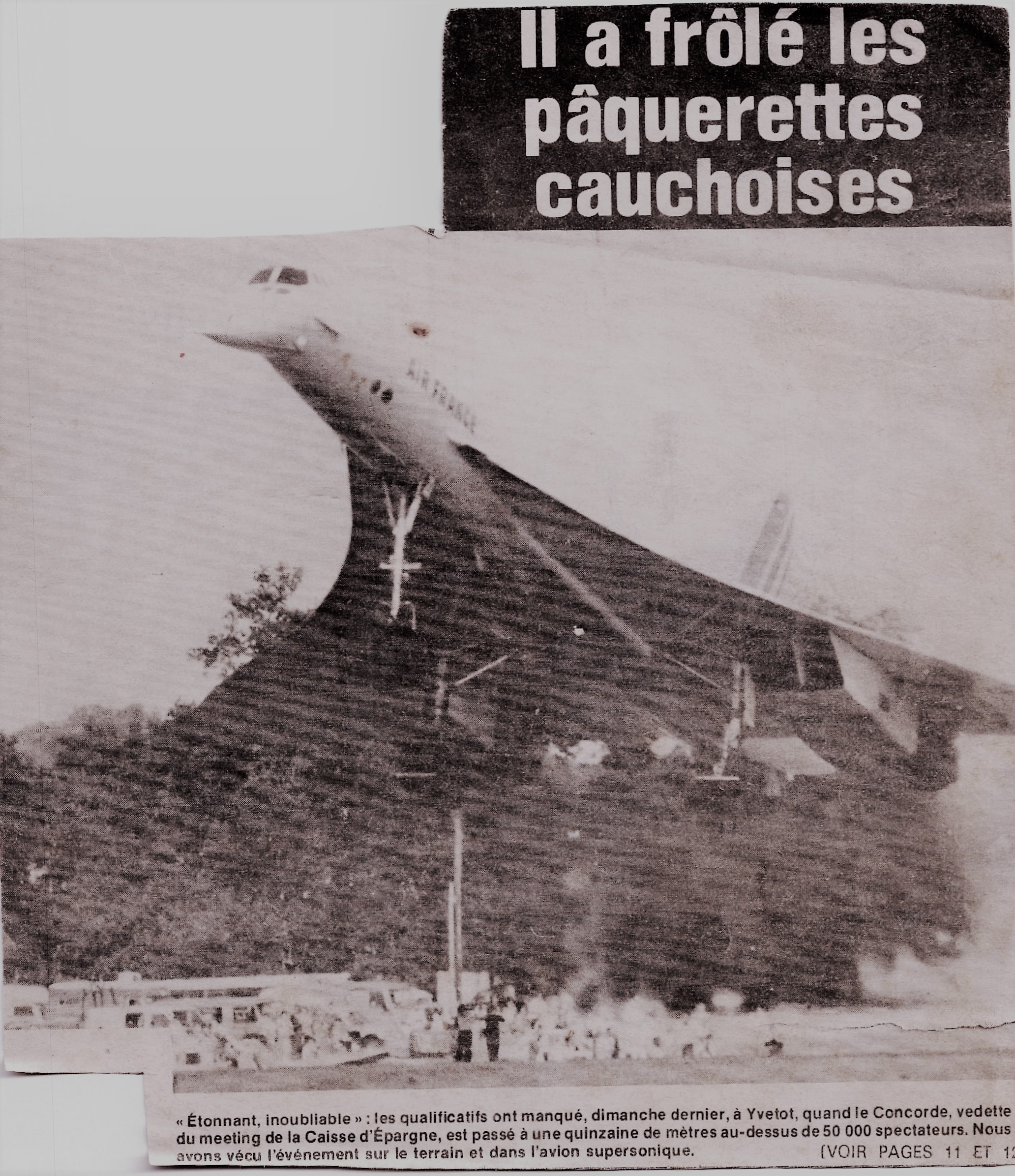 En 1986 Le Concorde Survola Baons le Comte